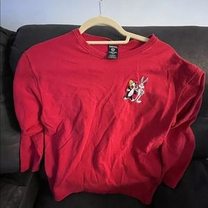 Bugs Bunny Sylvester Tweety T-shirt Warner Bros. t-shirt red Large